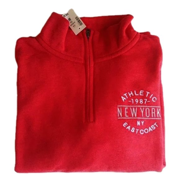 Aeropostale womens quarter-zip sweatshirt RED L - Picture 5 of 5